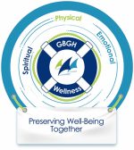 Logo du Comité de bien-être de l’HGBG : Spirituel, physique, émotionnel. Préserver le bien-être ensemble.