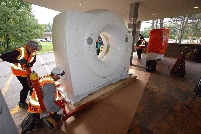 GBGH’s new CT scanner makes a big entrance